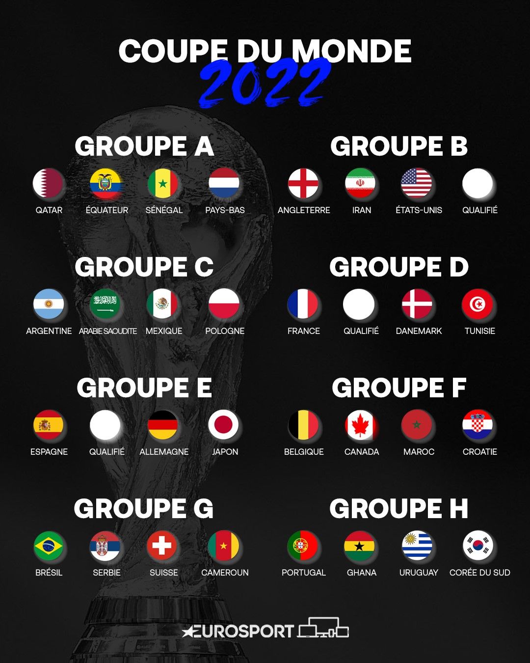 Groupe F Coupe du monde 2022